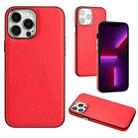 For iPhone 13 Pro Leather Texture Full Coverage Phone Case(Red) - 1