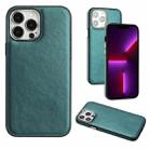 For iPhone 13 Pro Max Leather Texture Full Coverage Phone Case(Green) - 1