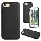 For iPhone SE 2022 / 6 / 7 / 8 / SE 2020 Leather Texture Full Coverage Phone Case(Black) - 1