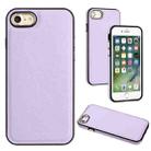 For iPhone SE 2022 / 6 / 7 / 8 / SE 2020 Leather Texture Full Coverage Phone Case(Purple) - 1