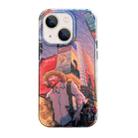 For iPhone 13 Dual-sided Lamination Oil Painting IMD Phone Case(City) - 1