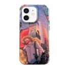 For iPhone 12 Dual-sided Lamination Oil Painting IMD Phone Case(City) - 1