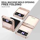 For Samsung Galaxy Z Flip4 5G Electroplating Phantom Series PC Folding Case with Hinge(Rose Gold) - 3