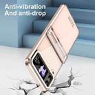 For Samsung Galaxy Z Flip4 5G Electroplating Phantom Series PC Folding Case with Hinge(Rose Gold) - 5