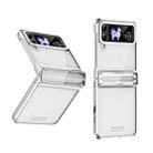 For Samsung Galaxy Z Flip4 5G Electroplating Phantom Series PC Folding Case with Hinge(Silver) - 1
