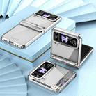 For Samsung Galaxy Z Flip4 5G Electroplating Phantom Series PC Folding Case with Hinge(Silver) - 4