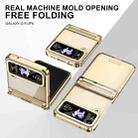 For Samsung Galaxy Z Flip4 5G Electroplating Phantom Series PC Folding Case with Hinge(Champagne Gold) - 3