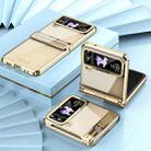 For Samsung Galaxy Z Flip4 5G Electroplating Phantom Series PC Folding Case with Hinge(Champagne Gold) - 4
