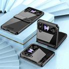 For Samsung Galaxy Z Flip4 5G Electroplating Phantom Series PC Folding Case with Hinge(Black) - 4