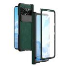 For Google Pixel Fold Napa Texture All-inclusive Phone Case(Green) - 1