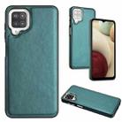 For Samsung Galaxy A12 4G / M12 Leather Texture Full Coverage Phone Case(Green) - 1