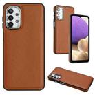 For Samsung Galaxy A32 5G Leather Texture Full Coverage Phone Case(Brown) - 1