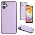For Samsung Galaxy A05 Leather Texture Full Coverage Phone Case(Purple) - 1