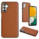 For Samsung Galaxy A24 4G Leather Texture Full Coverage Phone Case(Brown) - 1