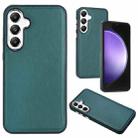 For Samsung Galaxy S23 FE 5G Leather Texture Full Coverage Phone Case(Green) - 1