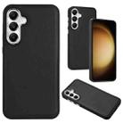 For Samsung Galaxy S24+ 5G Leather Texture Full Coverage Phone Case(Black) - 1