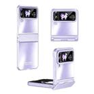 For Samsung Galaxy Z Flip3 5G Electroplating All-inclusive Phone Case with Hinge(Purple) - 1