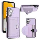 For Samsung Galaxy A14 4G / A14 5G Shockproof Leather Phone Case with Card Holder(Purple) - 1