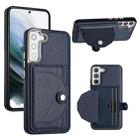 For Samsung Galaxy S23+ Shockproof Leather Phone Case with Card Holder(Blue) - 1
