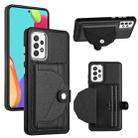 For Samsung Galaxy A53 5G Shockproof Leather Phone Case with Card Holder(Black) - 1