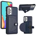 For Samsung Galaxy A32 4G Shockproof Leather Phone Case with Card Holder(Blue) - 1