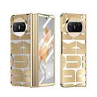 For Huawei Mate X3 Integrated Electroplating Folding Phone Case with Hinge(Tyrant Gold) - 1