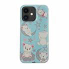 For iPhone 11 PC + TPU Dual-side Laminating IMD Phone Case(Blue) - 1