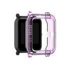 For Amazfit Bip Lite Version 1S / Bip S Transparent TPU Watch Protective Case(Transparent Purple) - 1