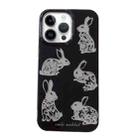 For iPhone 14 Pro PC + TPU Dual-side Laminating IMD Phone Case(Black) - 1