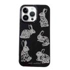 For iPhone 14 Pro Max PC + TPU Dual-side Laminating IMD Phone Case(Black) - 1