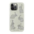 For iPhone 12 Pro PC + TPU Dual-side Laminating IMD Phone Case(White) - 1