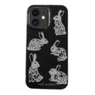 For iPhone 11 PC + TPU Dual-side Laminating IMD Phone Case(Black) - 1