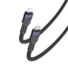 YESIDO CA107 1.2m 2.4A USB-C / Type-C to 8 Pin OD0.6 Charging Data Cable(Black+Blue) - 1