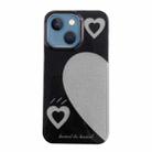 For iPhone 13 PC + TPU Dual-side Laminating IMD Phone Case(Black) - 1