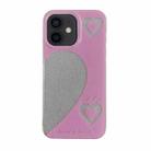 For iPhone 12 PC + TPU Dual-side Laminating IMD Phone Case(Pink) - 1