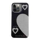 For iPhone 12 Pro Max PC + TPU Dual-side Laminating IMD Phone Case(Black) - 1