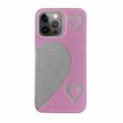 For iPhone 12 Pro Max PC + TPU Dual-side Laminating IMD Phone Case(Pink) - 1