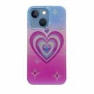 For iPhone 14 PC + TPU Dual-side Laminating IMD Phone Case(Star Love) - 1