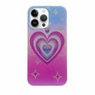 For iPhone 14 Pro Max PC + TPU Dual-side Laminating IMD Phone Case(Star Love) - 1