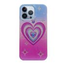 For iPhone 13 Pro Max PC + TPU Dual-side Laminating IMD Phone Case(Star Love) - 1