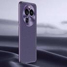 For OPPO Find X6 Pro Litchi Texture Genuine Leather Phone Case(Purple) - 1