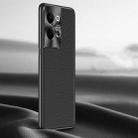 For OPPO Reno9 Litchi Texture Genuine Leather Phone Case(Black) - 1