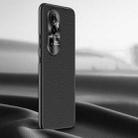 For OPPO Reno10 Pro+ Litchi Texture Genuine Leather Phone Case(Black) - 1