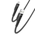 YESIDO CA109 3m 2A USB to 8 Pin Charging Data Cable(Black) - 1