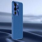 For vivo S17 Pro Litchi Texture Genuine Leather Phone Case(Blue) - 1