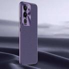 For vivo S17 Pro Litchi Texture Genuine Leather Phone Case(Purple) - 1