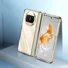 For Huawei Mate X3 Electroplating PC Folding Phone Case with Hinge(Gold) - 1
