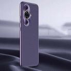 For Huawei nova 11 Pro Litchi Texture Genuine Leather Phone Case(Purple) - 1