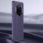 For Huawei Mate 50 RS Litchi Texture Genuine Leather Phone Case(Purple) - 1