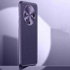 For Huawei Mate 60 Pro Litchi Texture Genuine Leather Phone Case(Purple) - 1